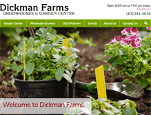 Tablet Screenshot of dickmanfarms.com